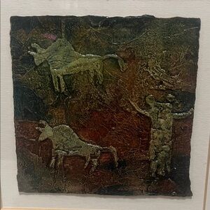 “Hunting Shaman” by Pat Sims - Mixed Media in Paper